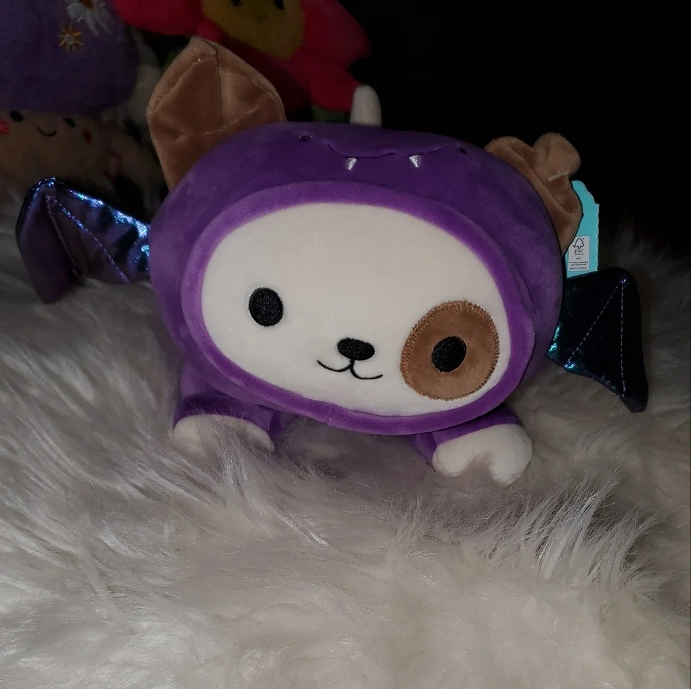 PlayRight Purple Plush Dog With Dragon Costume